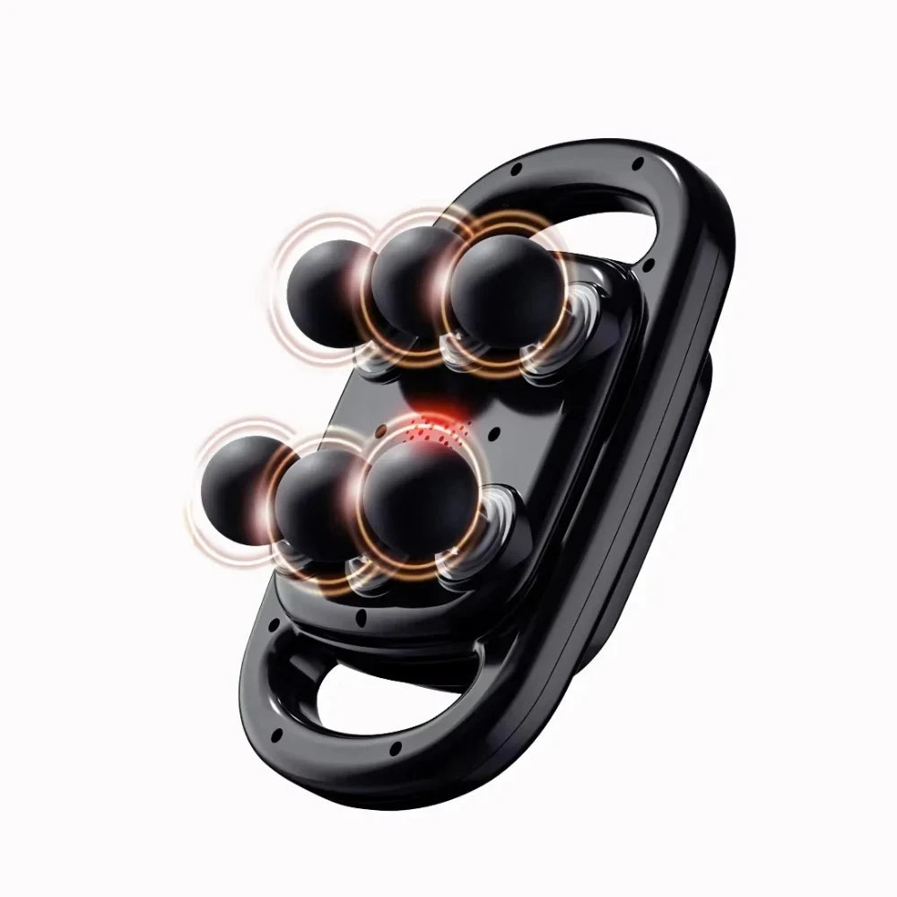 Fascia Gun Muscle Massager – High Frequency Deep Tissue Massage Gun with 6 Heads for Back, Shoulder & Body Relief