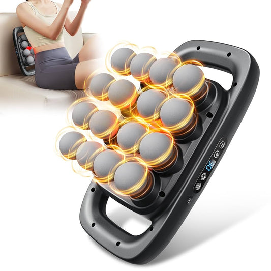 VTT 16-Head Massage Gun Set, Deep Tissue Percussion Massager with 3 Modes & 30 Intensities,Quiet Muscle Massage Gun for Back,Shoulders, Legs, Foot, Body Muscle Pain Relief