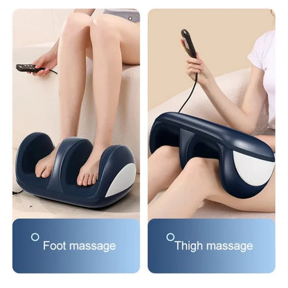 Extra Large Electric Foot Massager with Shiatsu Kneading, Hot Compress & Calf Roller – Deep Muscle Relaxation & Fatigue Relief